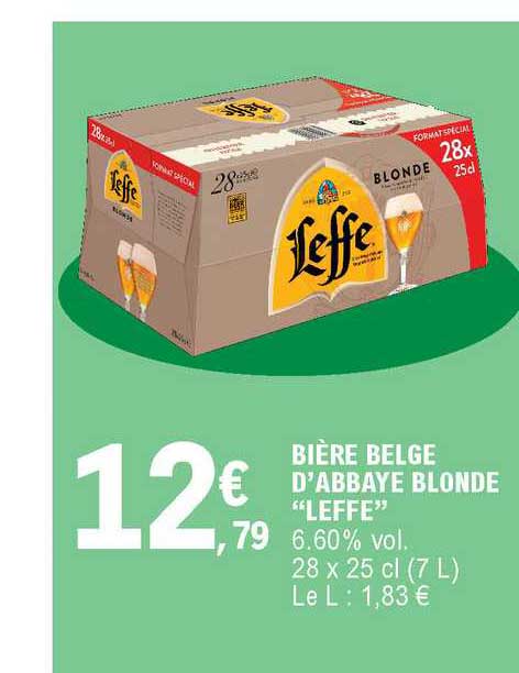 Bière Belge D'abbaye Blonde Leffe