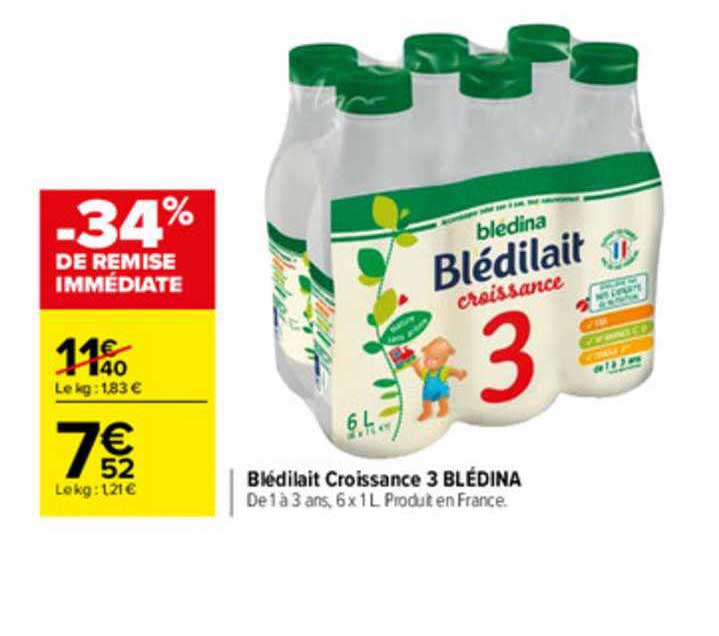 Blédilait Croissance 3 Blédina