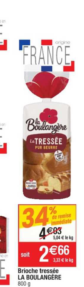 Brioche Tressée La Boulangère 34% De Remise Immédiate