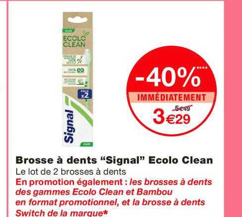 brosse à dents "signal" ecolo clean