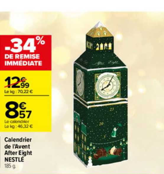 calendrier de l'avent after eight nestlé