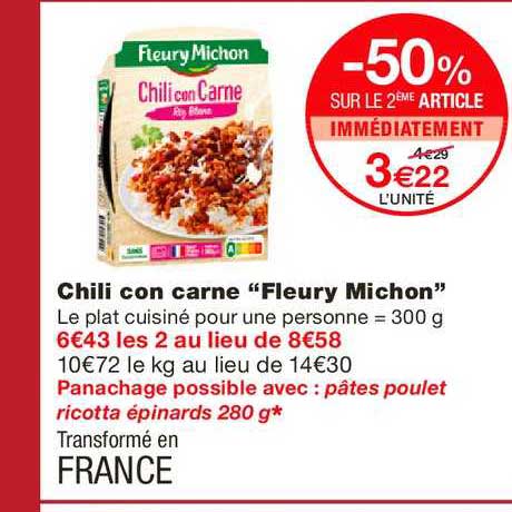 chili con carne "fleury michon"