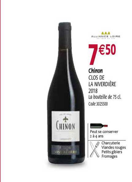 chinon clos de la niverdière 2018