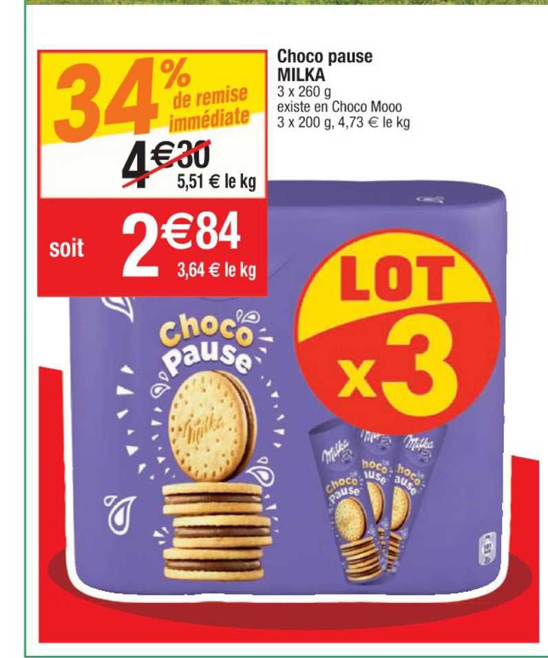 Choco Milka 34% De Remise Immédiate