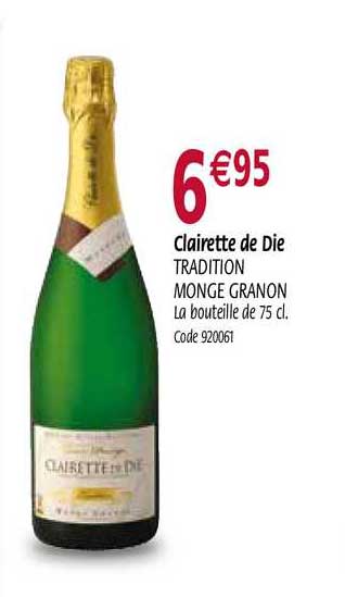 clairette de die tradition monge granon