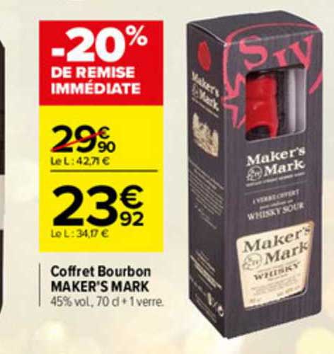 Coffret Bourbon Maker's Mark