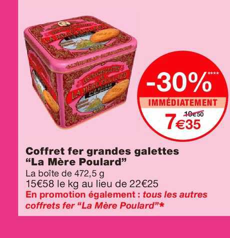 coffret fer grandes galettes "la mère poulard"