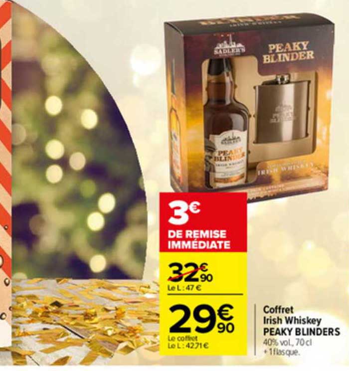 Coffret Irish Whiskey Peaky Blinders