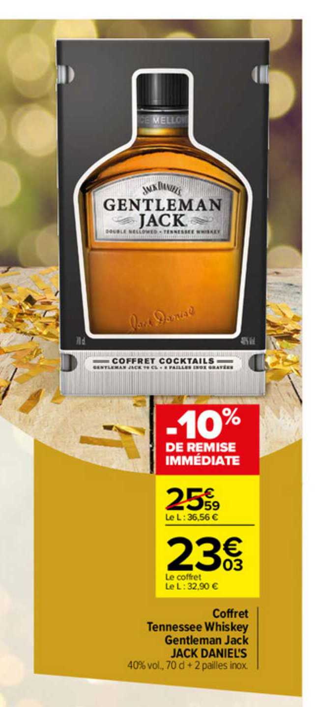 Coffret Tennessee Whiskey Gentleman Jack Jack Daniel's
