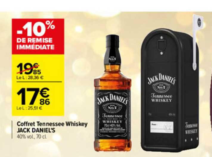 coffret tennessee whiskey jack daniel's