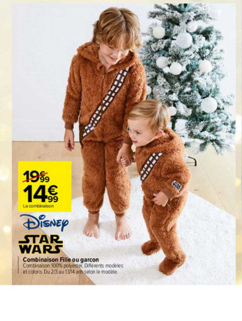 combinaison fille ou garçon star wars