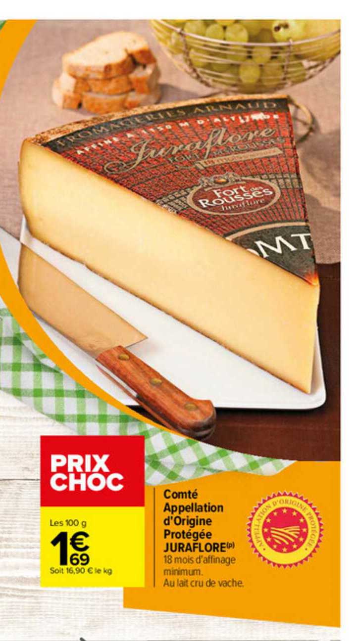 comté appellation d'origine protégée juraflore