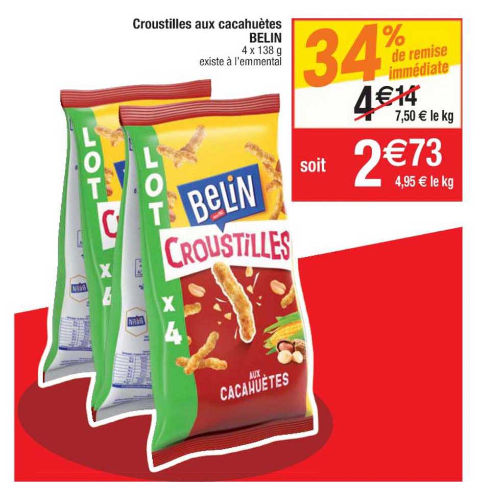 Croustilles Aux Cacahuètes Belin 34% De Remise Immédiate