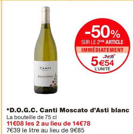 d.o.g.c. canti moscato d'asti blanc