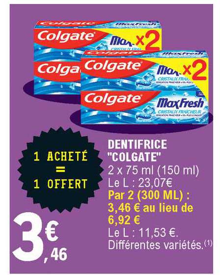 Dentifrice Colgate