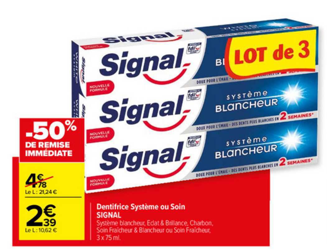 Dentifrice Système Ou Soins Signal