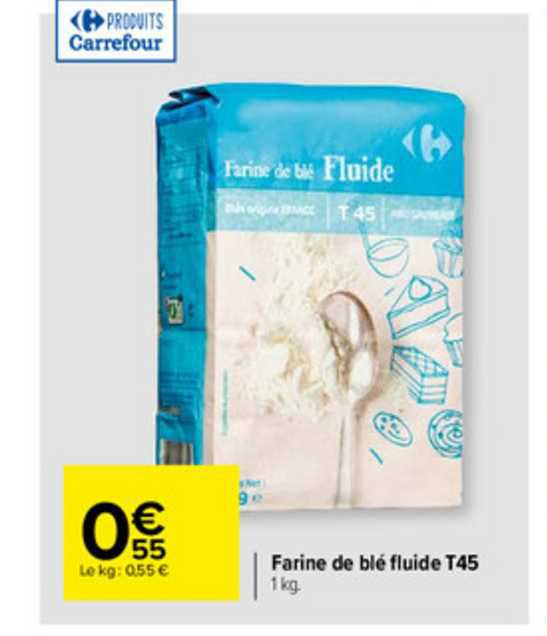 farine de blé fluide t45