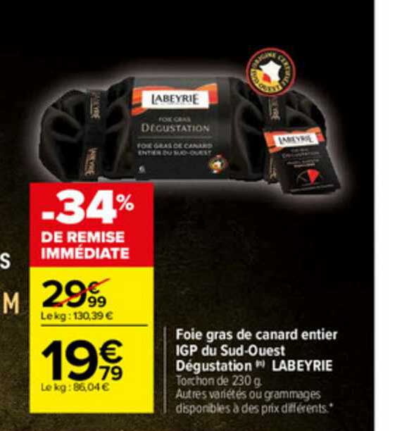 foie gras de canard entier igp du sud-ouest dégustation labeyrie