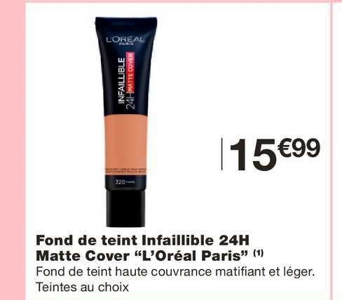 fond de teint infaillible 24h matte cover "l'oréal paris"