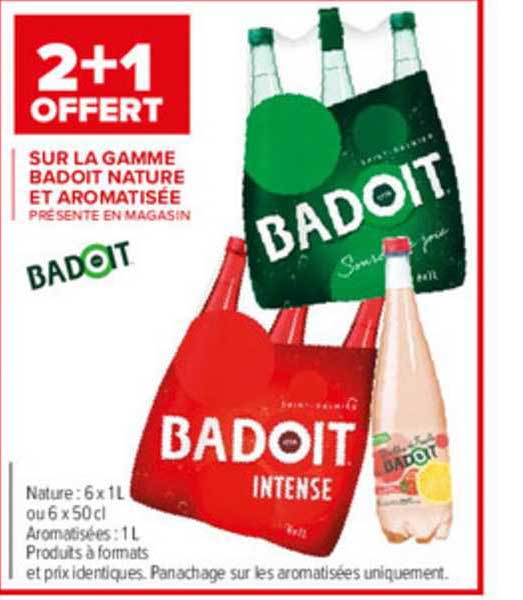 Gamme Badoit Nature Et Aromatisée