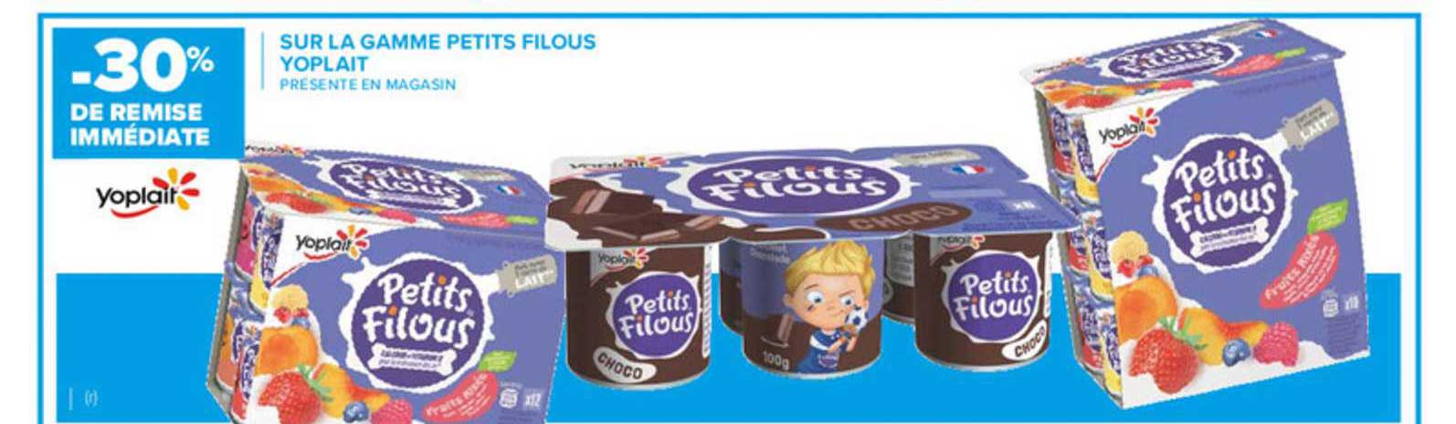 Gamme Petits Filous Yoplait