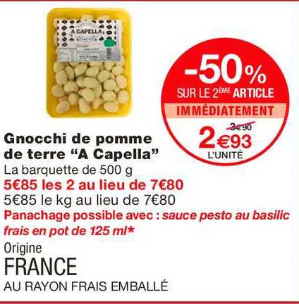 Gnocchi De Pomme De Terre "a Capella"