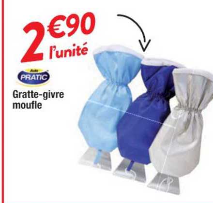 gratte givre moufle pratic