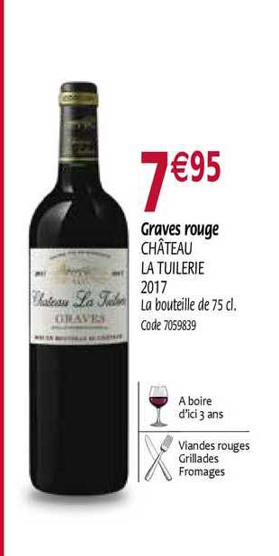 graves rouge château la tuilerie