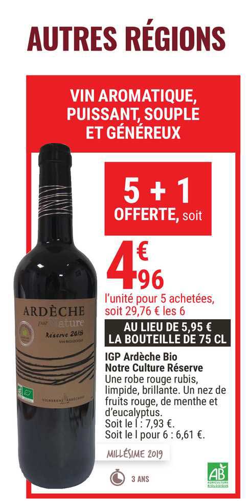 igp ardèche bio notre culture réserve