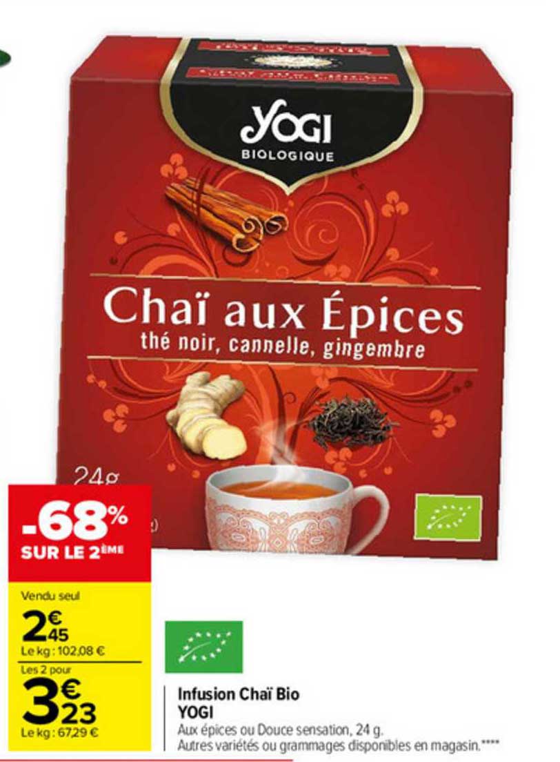infusion chaï bio yogi