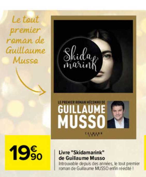 livre "skidamarink" de guillaume musso