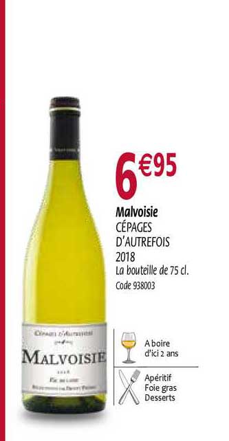 malvoisie cépages d'autrefois 2018