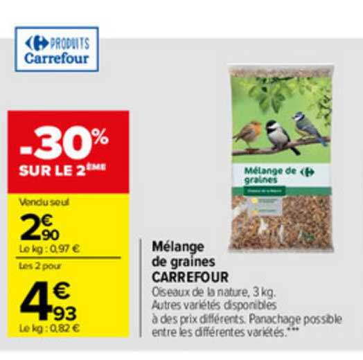Mélange De Graines Carrefour
