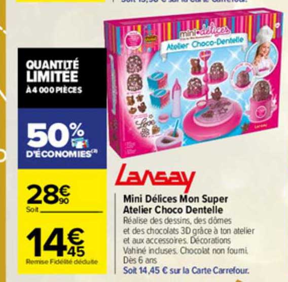 mini délices mon super atelier choco dentelle