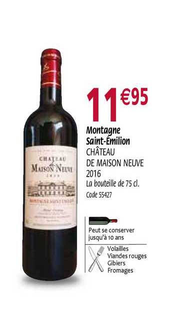 montagne saint émilion château de maison neuve