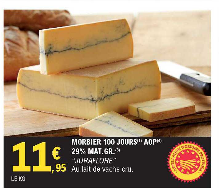 morbier 100 jours aop 29% mat.gr. juraflore