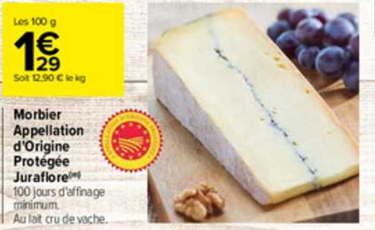 morbier appellation d'origine protégée juraflore