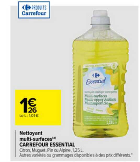 Nettoyant Multi-surfaces Carrefour Essential