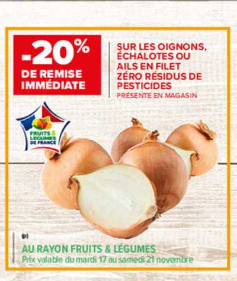 oignons, échalotes ou ails en filet zéro résidus de pesticides