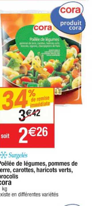 Poêlée De Légumes Pommes De Terre Carottes Haricots Verts Brocolis 34% De Remise Immédiate