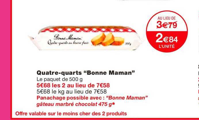 quatre quarts "bonne maman"