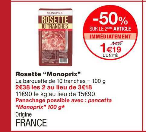 Rosette Monoprix