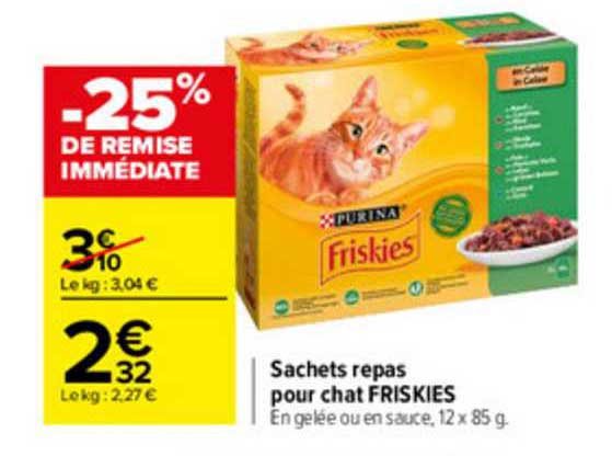 Sachets Repas Pour Chat Friskies