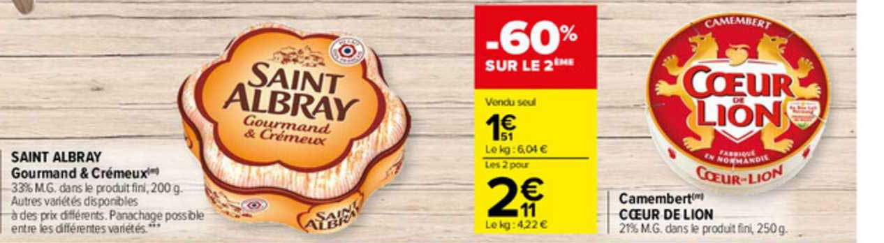 Saint Albray Gourmand & Crémeux