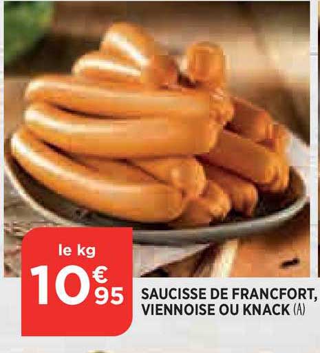saucisse de francfort viennoise ou knack