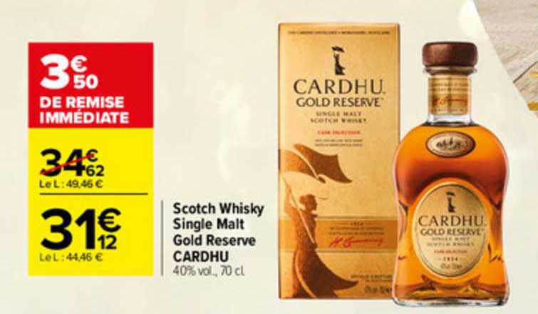 scotch whisky single malt gold reserve cardhu