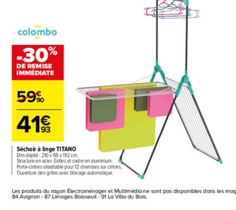 séchoir à linge titano