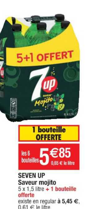 Seven Up Saveur Mojito 5+1 Offert