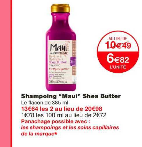 shampoing "maui" shea butter