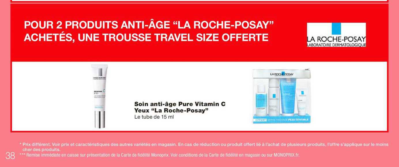 soin anti-âge pure vitamin c yeux "la roche-posay"